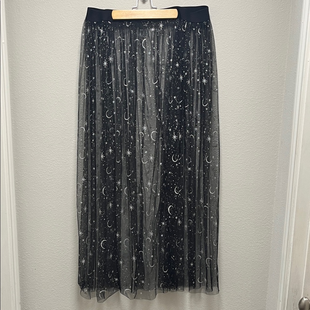 Black Starry Night Tulle Skirt